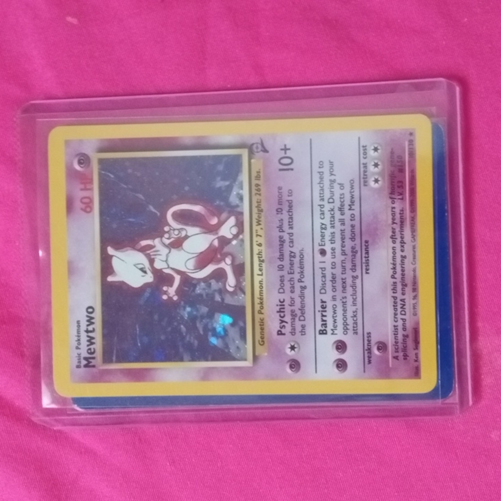 Pokemon Mewtwo - 10/130 - Rare Holo Base Set 2